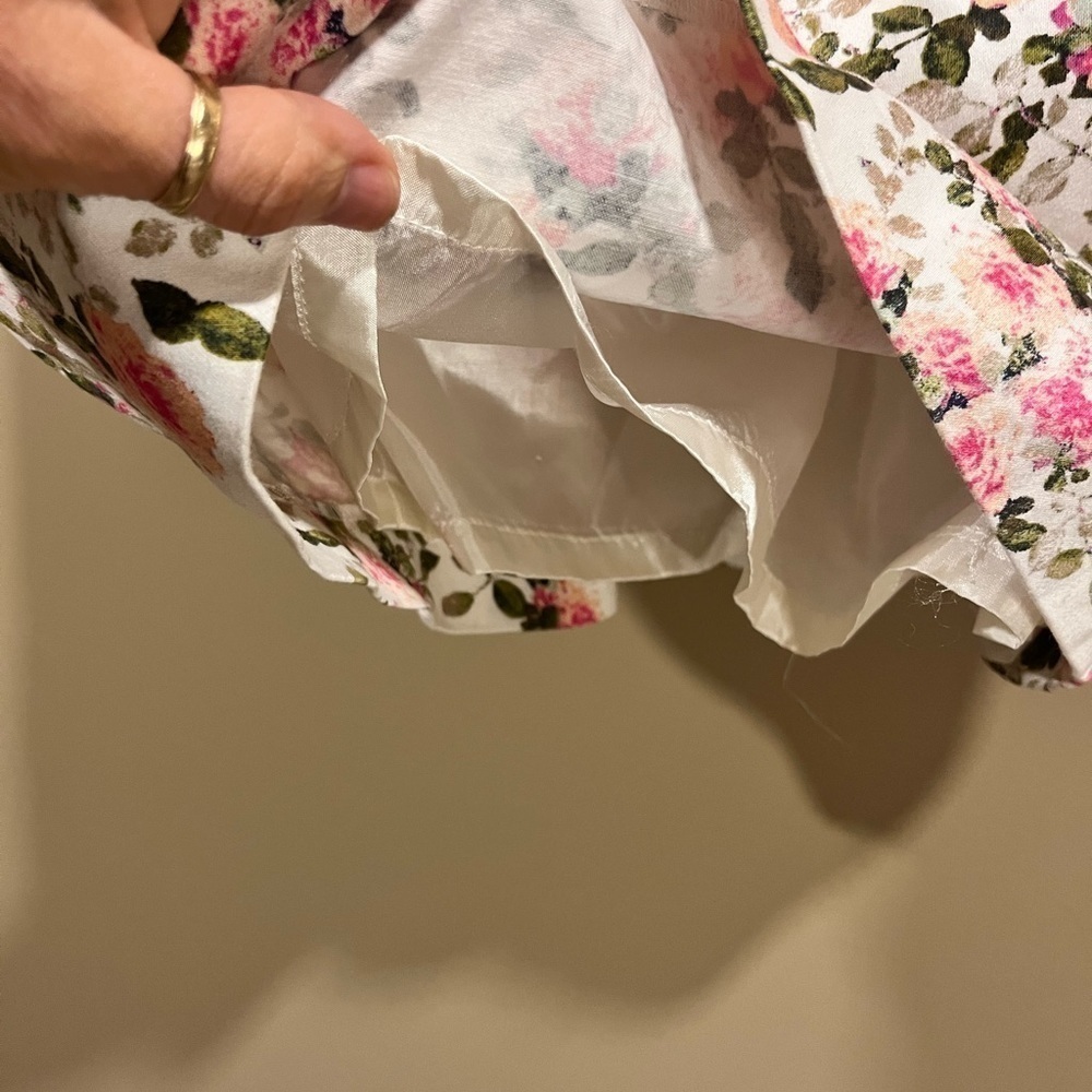 Forever 21  Cottagecore Fitted Midi Dress‎ Rose Print Medium Coquette Soft Girl - Picture 8 of 10